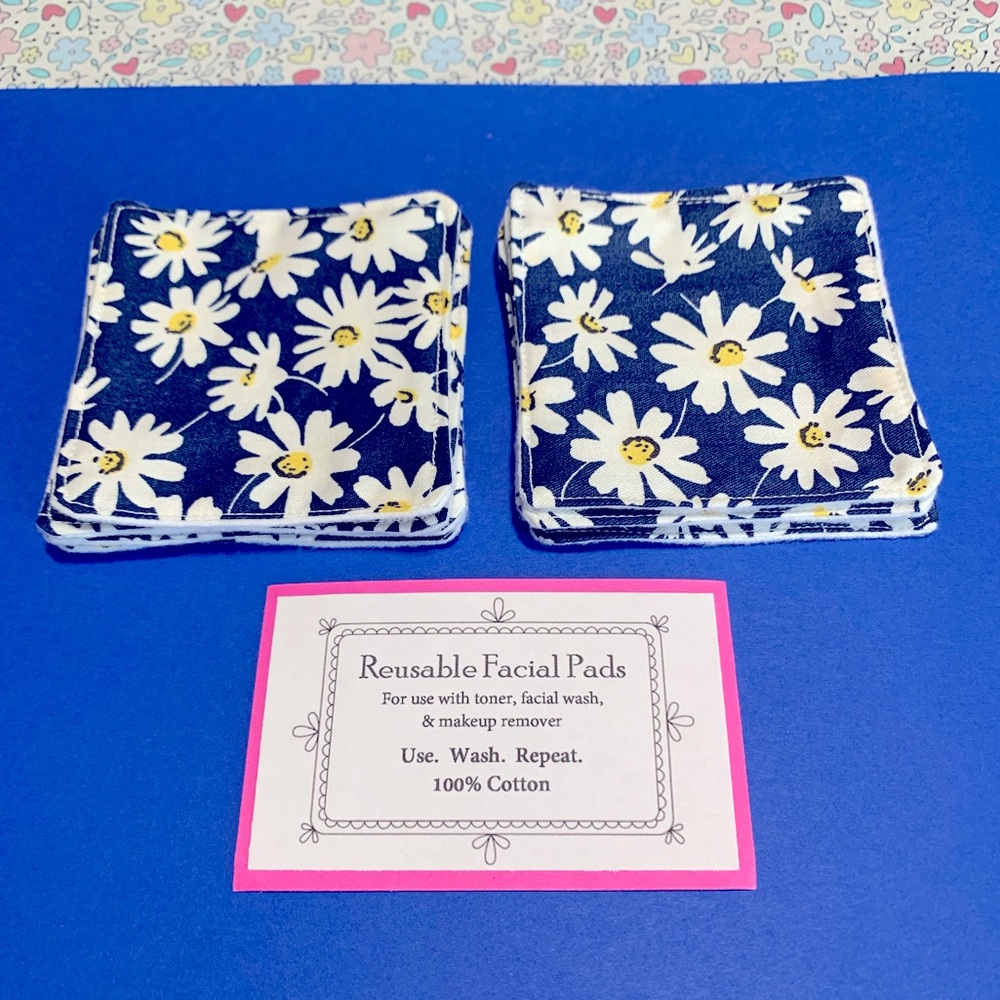 Reusable facial wipes